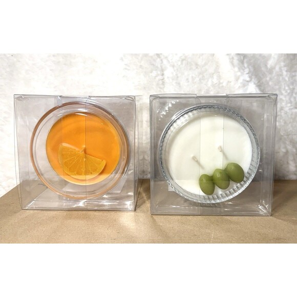 Set Of 2 - Cocktail Martini Glass Scented Candles - Bullseye's Playground - Picture 5 of 11